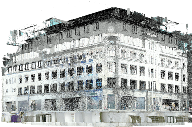 Scan to BIM point cloud